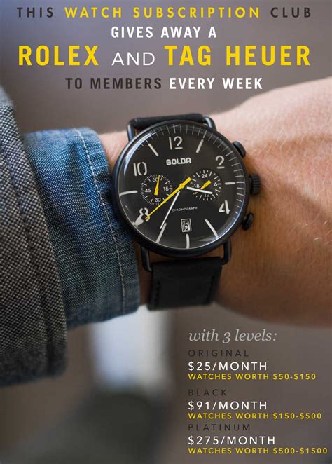 watch subscription club|$29 watch club.